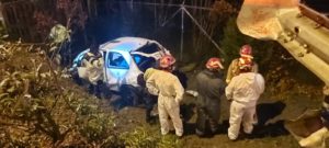 Accidente en la autopista Cuenca-Azogues, sector Guangarcucho. 